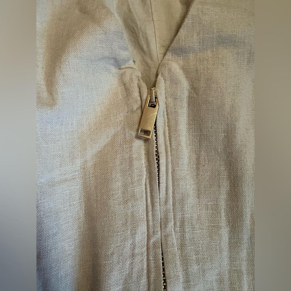 Abercrombie & Fitch Cream Linen-Cotton Dress. Size XS - Picture 8 of 8